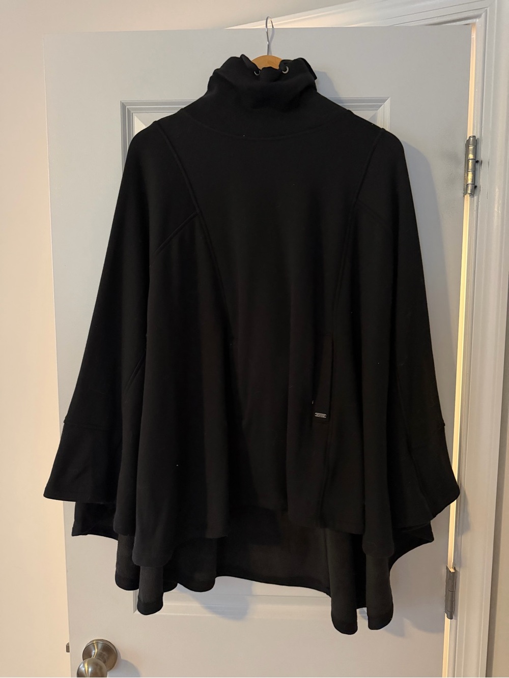 UGG Black Cowl Neck Poncho Sweater